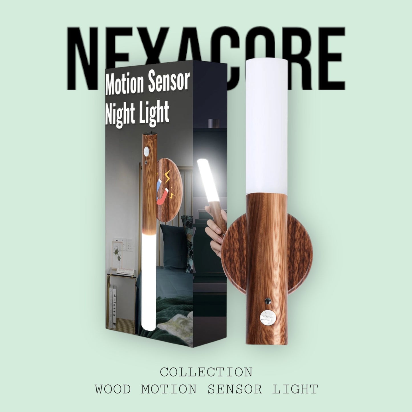 Wood Motion Sensor Light